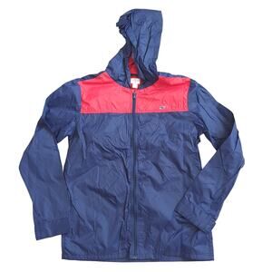 Vineyard Vines Target Kids XL 16 Unisex Windbreaker Jacket Blue Red Preppy Coat
